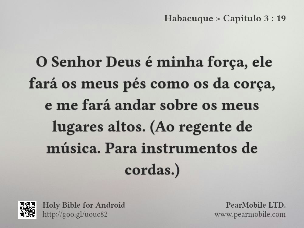Habacuque, Capítulo 3:19
